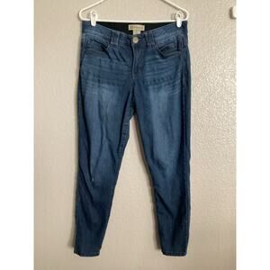 Democracy "Ab Solution" Technology Blue Skinny Ankle Jeans Sz 8